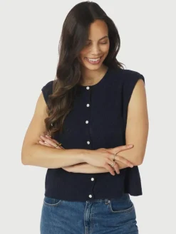 Everest Knit Vest, Navy, 40