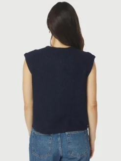 Everest Knit Vest, Navy, 40