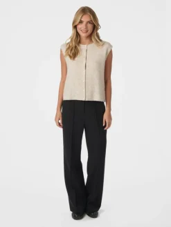 Everest Knit Vest, Sand Melange, 36