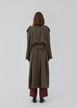 EvieMD Trenchcoat, Espresso, XS