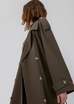 EvieMD Trenchcoat, Espresso, XS