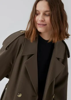 EvieMD Trenchcoat, Espresso, XS