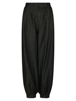 Fayla Denim Balloon Bukser, Black, 38