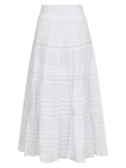 Felicia S Voile Nederdel, White, 36