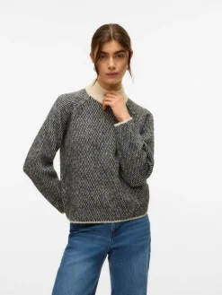 Felize Striktrøje, Birch w. Black, M