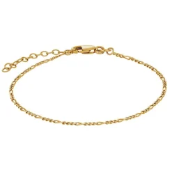 Figaro Armbånd, Guld, 17+3 cm