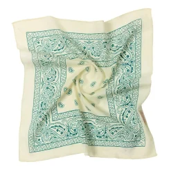 Filuca Tørklæde, Creme/Deep Green, One size