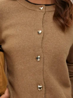 Fiona Cardigan, Silver Mink, XL