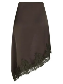 Fiora Lace Nederdel, Dark Brown, 40