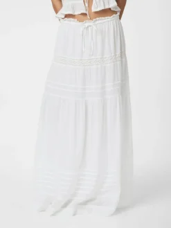 Fippo S Voile Nederdel, White, 42