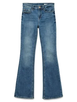 Flash Flared Jeans, Medium Blue Denim, XS/L32