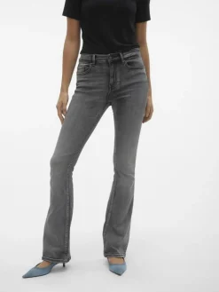 Flash Flared Jeans, Medium Grey Denim, XL/L32