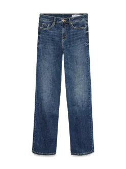 Flash Straight Jeans, Dark Blue Denim, M/L32