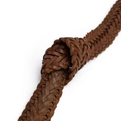 Flettet Bælte, Cognac, 85 cm