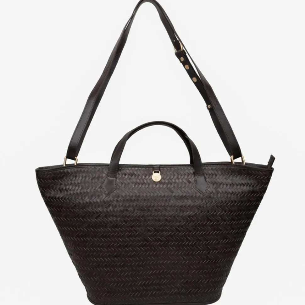 Flora Shopper, Dark Brown