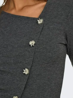 Freya Cardigan, Dark Grey Melange, M