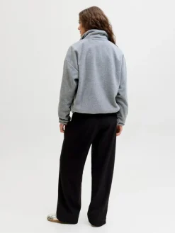 Freya Fleecejakke, Medium Grey Melange, XL