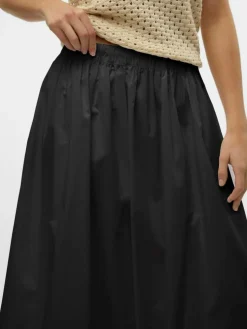 Friba Balloon Nederdel, Black, M