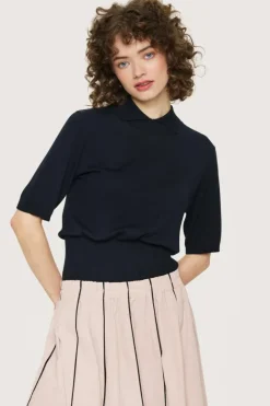 Fukkura Poplin Nederdel, Dusty Quartz/Black Piping, S