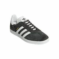 Gazelle Sneakers, Dark Grey Heather/White/Gold Metallic, 42 2/3