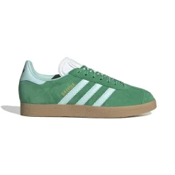 Gazelle Sneakers, Green/Semi Flash Aqua/Gold Metallic, 36