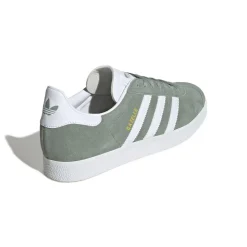 Gazelle Sneakers, Silver Green/White/Gold Metallic, 35.5