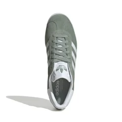 Gazelle Sneakers, Silver Green/White/Gold Metallic, 35.5
