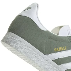 Gazelle Sneakers, Silver Green/White/Gold Metallic, 35.5