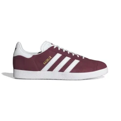 Gazelle Sneakers,Collegiate Burgundy/White/Gold Metallic, 44 2/3