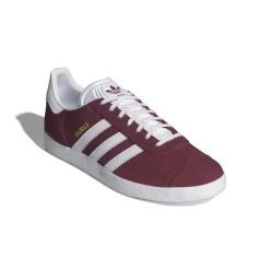 Gazelle Sneakers,Collegiate Burgundy/White/Gold Metallic, 44 2/3