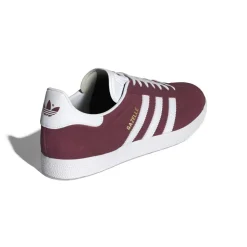 Gazelle Sneakers,Collegiate Burgundy/White/Gold Metallic, 44 2/3
