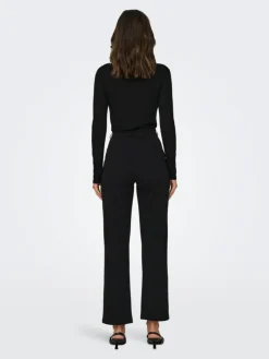 Geggo Straight Bukser, Black, L/L30