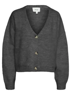 Gemma Cardigan, Dark Grey Melange, XL