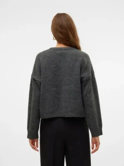 Gemma Cardigan, Dark Grey Melange, XL