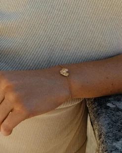 Gerana Armbånd, Gold Plated. 15,5-18,5 cm