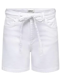 Gianna Shorts, White Denim, XL