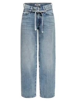 Gianna Straight Jeans, Light Blue Denim, W27/L32