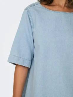 Gigi Kjole, Light Blue Denim, XL