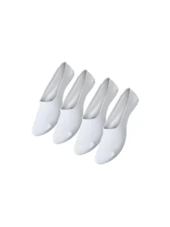 Gilly 4-pak Strømper, Bright White, 39/41