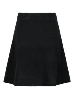 Gisa Striknederdel, Black, 34