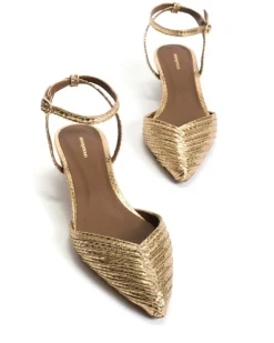 Givia 40 Højhælede Sko, Gold, 39