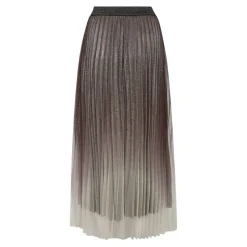 GlitterCC Plisse Nederdel, Dark Brown, XS