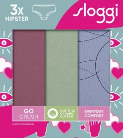 Go Crush 3-pak Hipsters, Multiple Colours 8, M