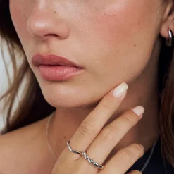 Goccia Piccolo Pianura Ring, Silver, 56