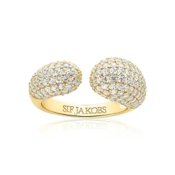 Goccia Ring, Gold Plated, 52