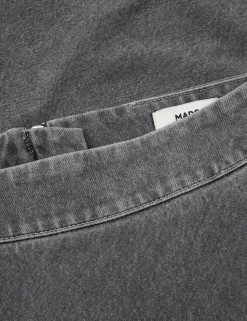 Grey Denim Stelly C Lang Nederdel, Grå, 34