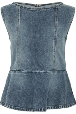 GZviva Vest, Vintage Blue Denim, 36