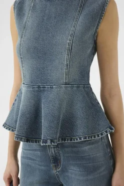 GZviva Vest, Vintage Blue Denim, 36