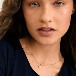 Hadley Halskæde, Gold Plated, 40+9 cm