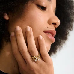 Hadley 2-pak Ring, Gold Plated